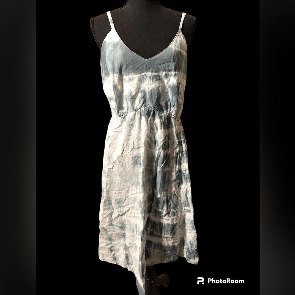 Elegant Tie-Dye Spaghetti Strap Dress